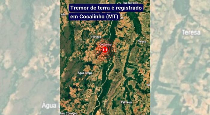 tremor de terra, cocalinho
