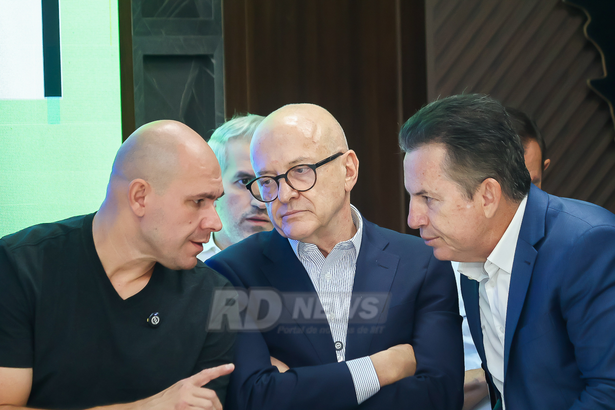 Abilio Brunini, Otaviano Pivetta e Mauro Mendes