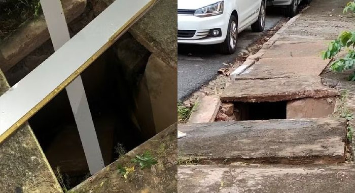 Bueiro, Rua Jo&atilde;o Bento, Quilombo, Cuiab&aacute;
