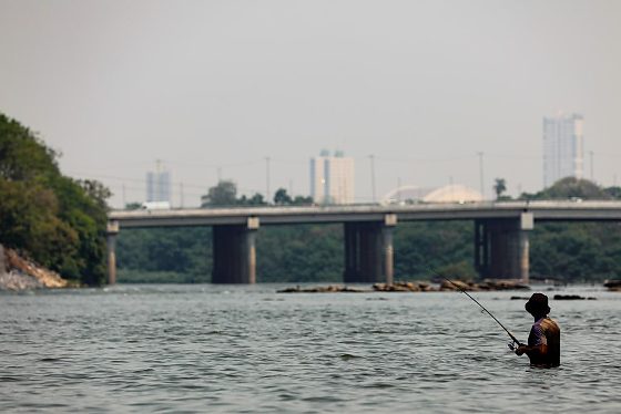 Pescador no Rio Cuiabá