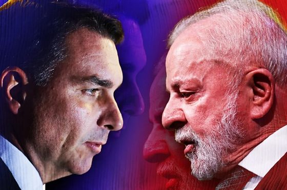 Flávio Bolsonaro e Lula