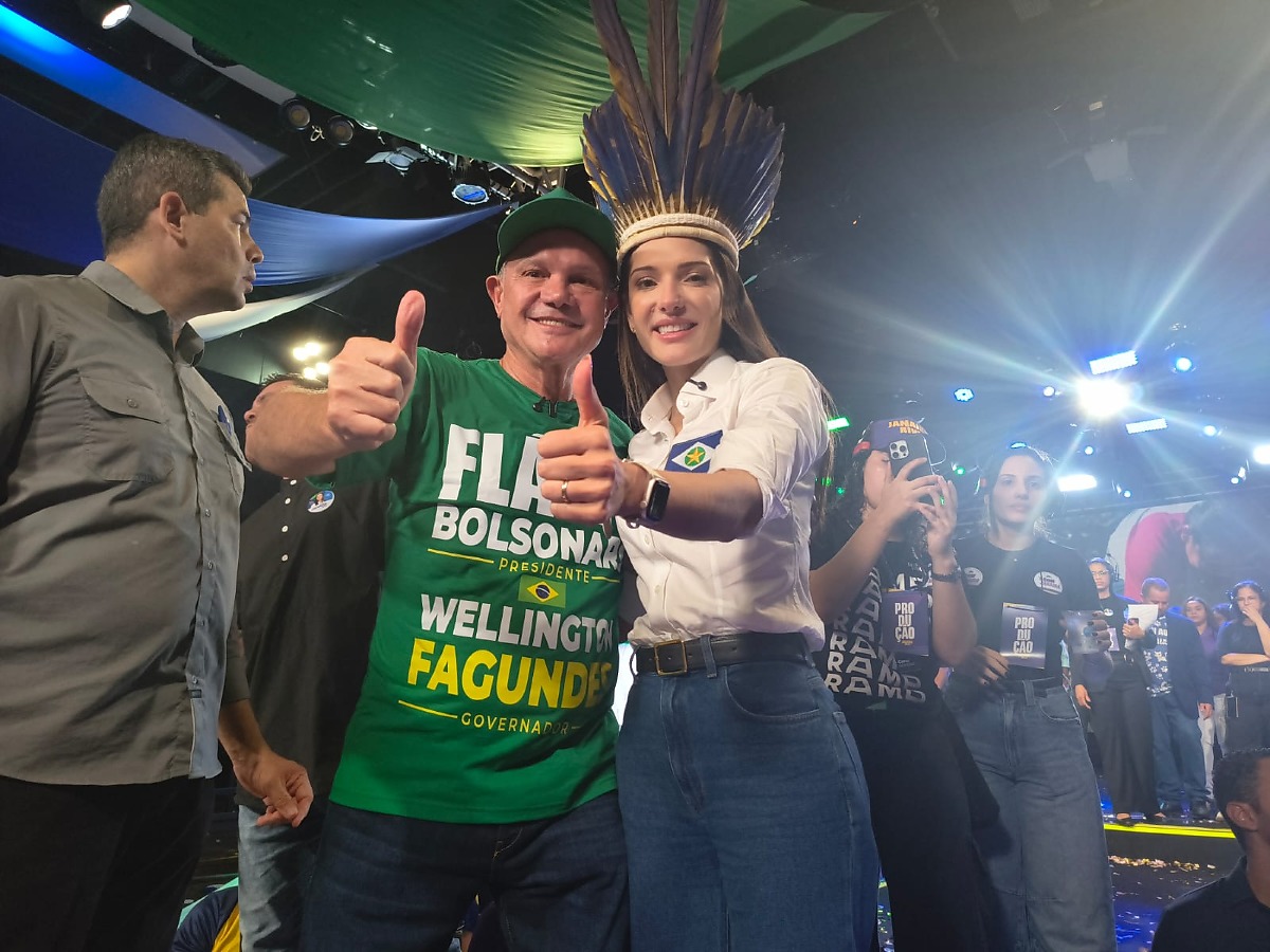 Wellington Fagundes e Janaina Riva