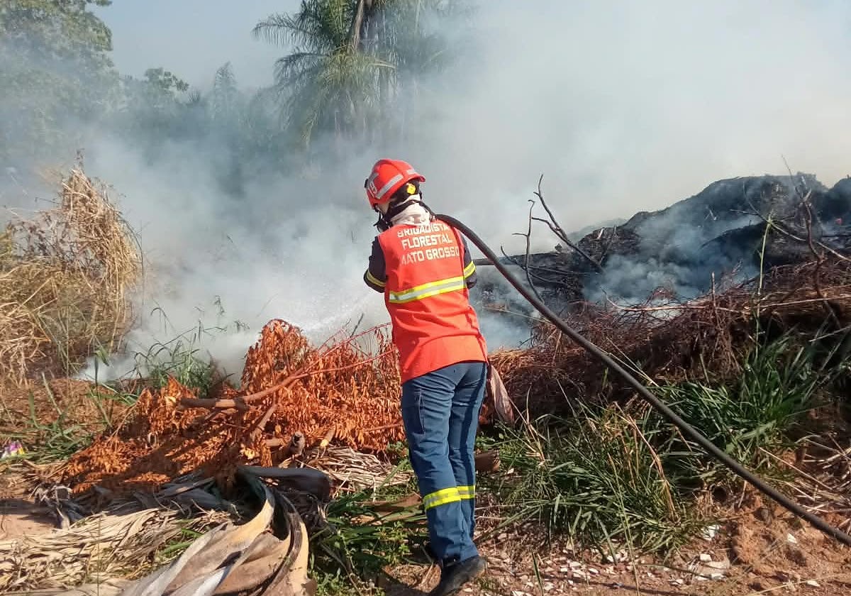 Queimadas, inc&ecirc;ndio, bombeiros, MT