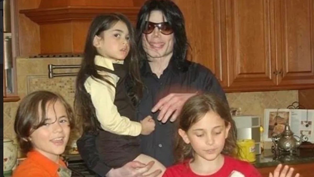 Michael Jackson e os filhos Prince, Paris e Prince