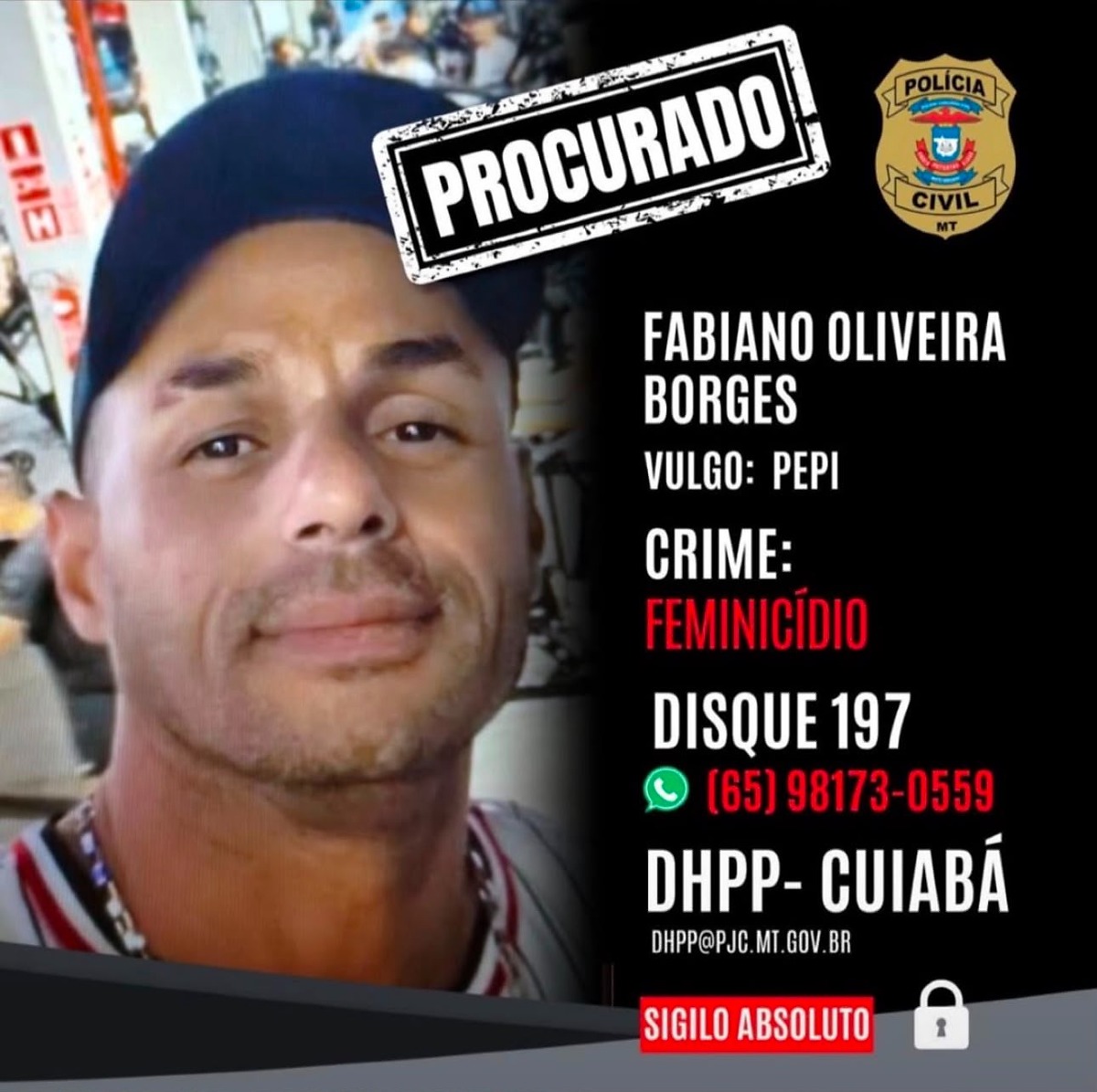 cartaz Fabiano Oliveira Borges