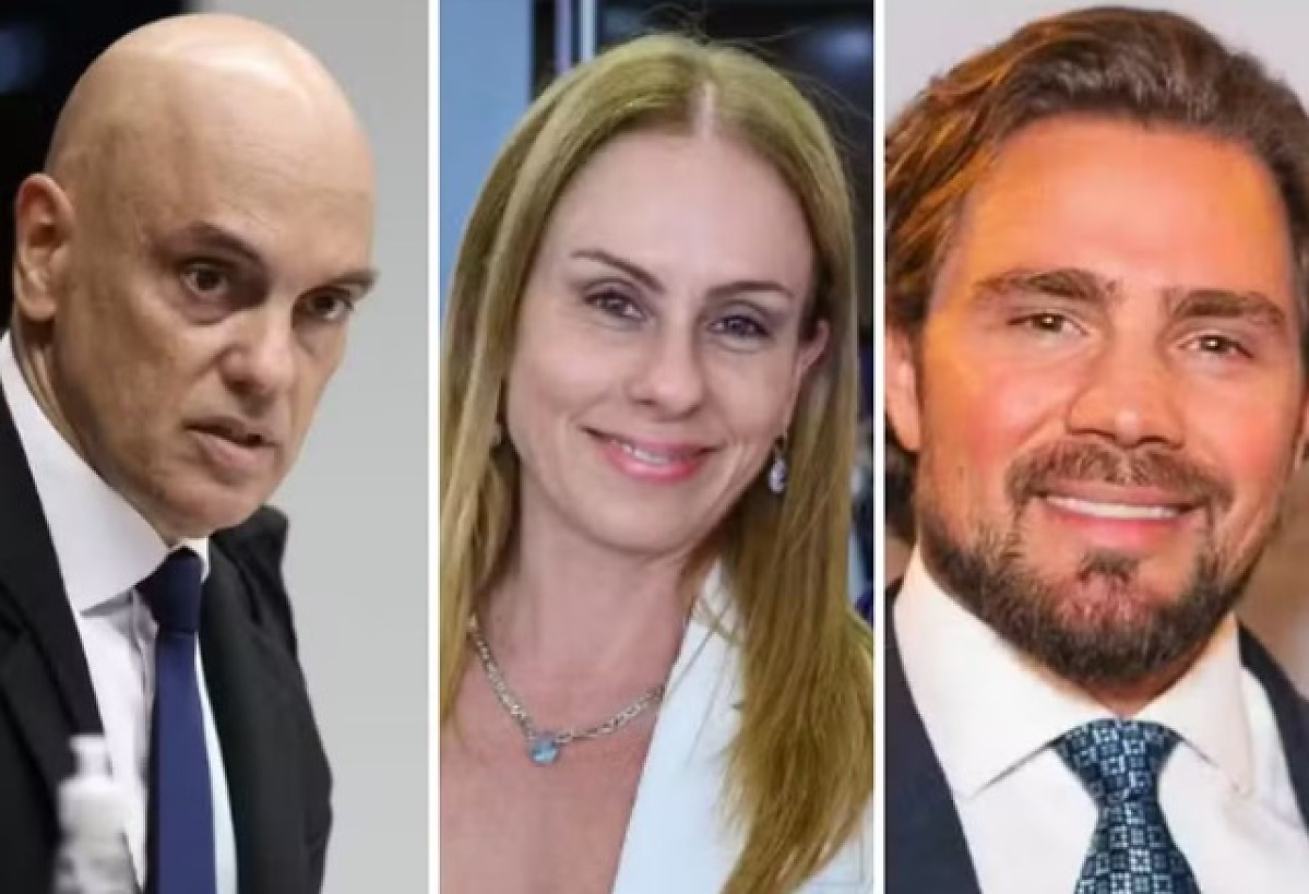 Alexandre de Moraes, Viviane Barci e Daniel Vorcaro