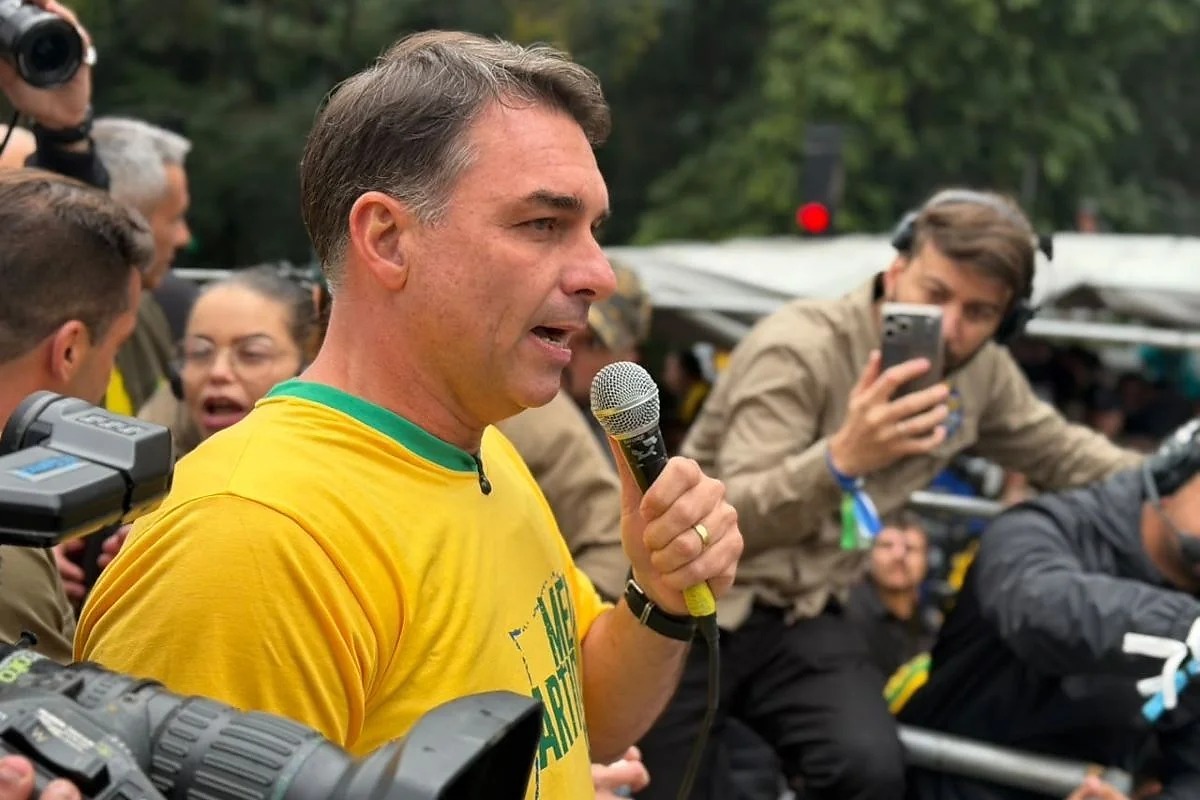 Candidato à presidência Flávio Bolsonaro