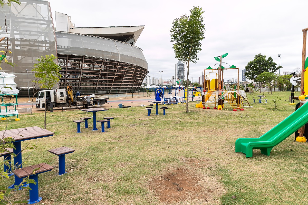 Parque na Arena Pantanal - lazer - prefeitura de Cuiabá