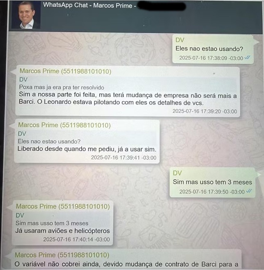 Alexandre de Moraes, jatinho de Vorcaro