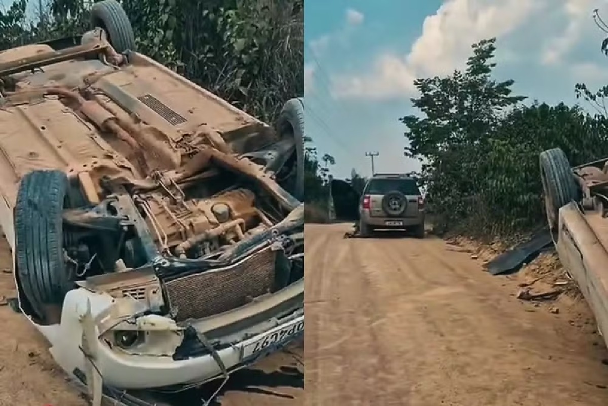 Criança de 7 anos morre após carro capotar durante manobra para evitar colisão