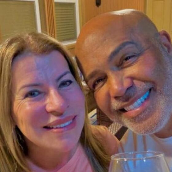 Cantor Richk com a esposa Geralda Helena