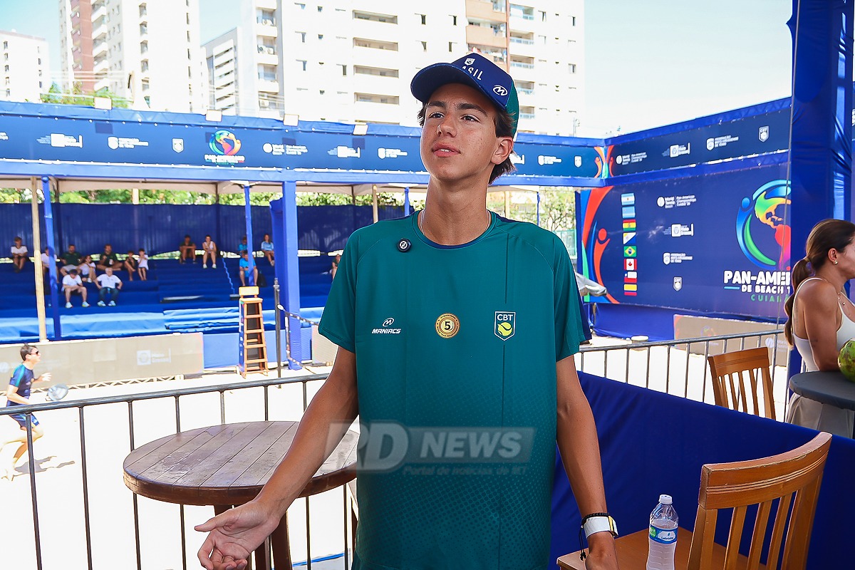 Cuiabano João Godoy estreia pela seleção no Pan-Americano de Beach Tennis em Cuiabá