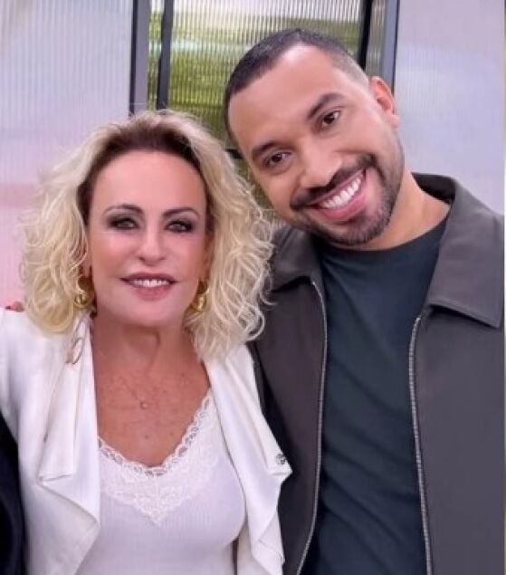Ana Maria Braga, Gil do Vigor e jornalista Álvaro Pereira Jr., da Globo