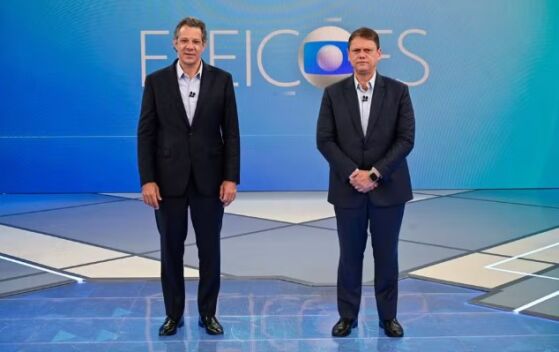 Os candidatos Fernando Haddad (PT) e Tarcísio de Freitas (Republicanos)