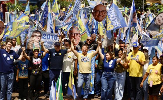 Governador Pivetta e prefeito Cláudio - Rondonópolis