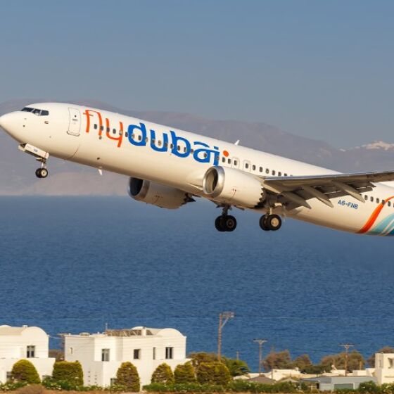 Avião da Flydubai - aeronave