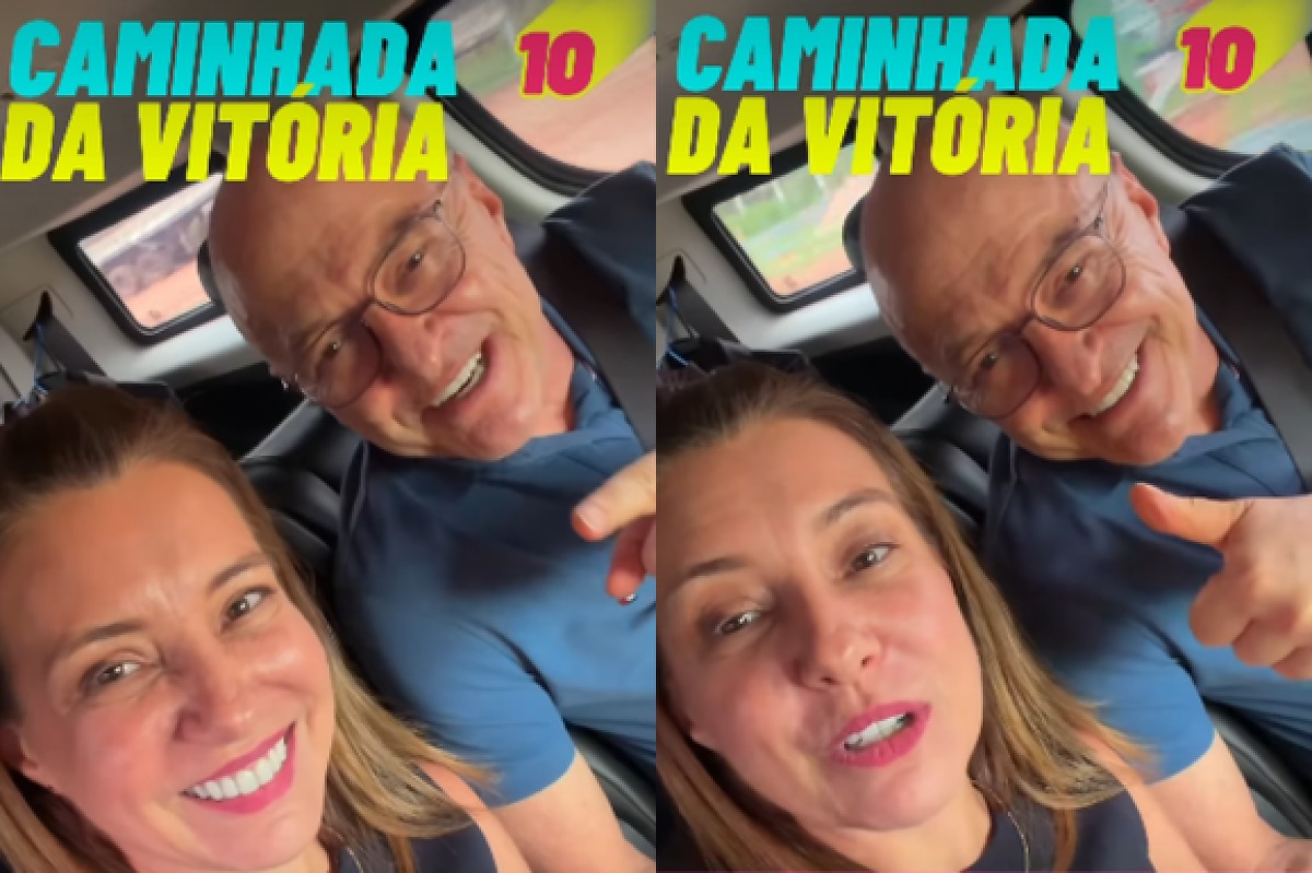 Pivetta e Fl&aacute;via Moretti - Caminhada da Vit&oacute;ria