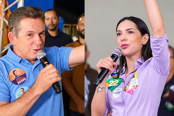 Mauro Mendes e Janaína na disputa ao Senado