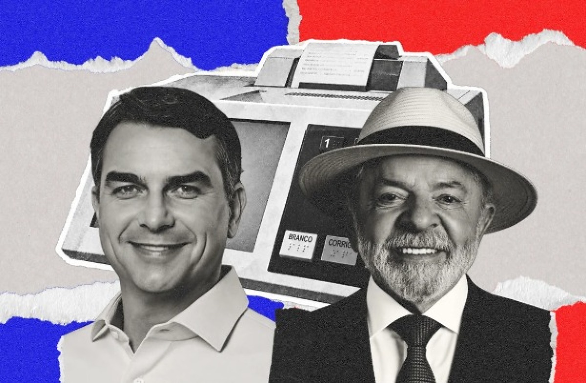 Fl&aacute;vio Bolsonaro e Lula 