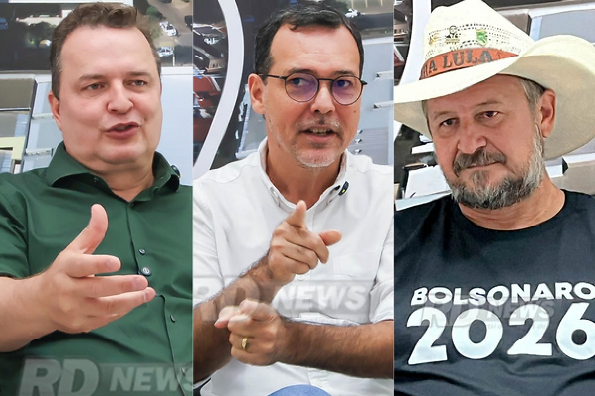 Max Russi, Lúdio Cabral e Gilberto Cattani