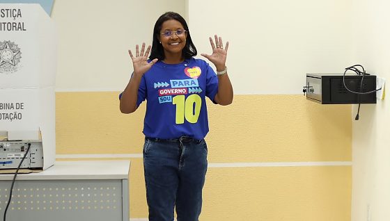 Eleições 2026 Gisela Simona vota em Cuiabá
