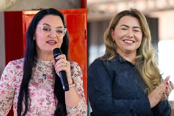 Primeiras-damas, Samantha Iris (Cuiabá) e Alessandra Ferreira (Rondonópolis)