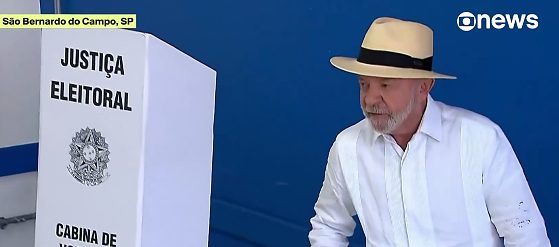 Presidente Lula vota em São Bernado - eleições 2026
