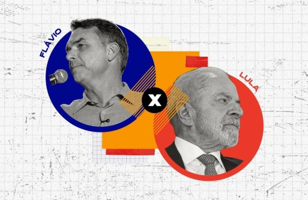 Flávio Bolsonaro e Lula