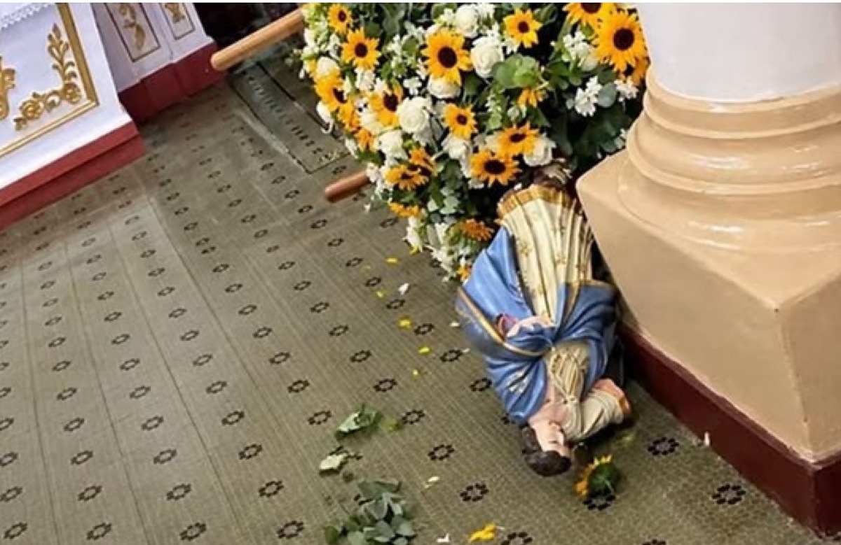 Imagem sacra Minas Gerais destruição - prisão.