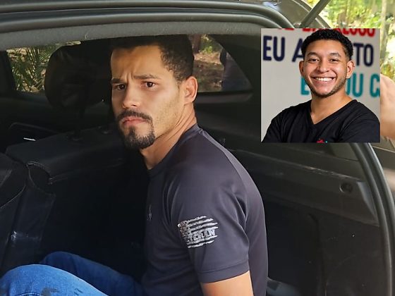 Elias Samuel Delgado da Silva e professor Breno Antônio Humberto de Moraes