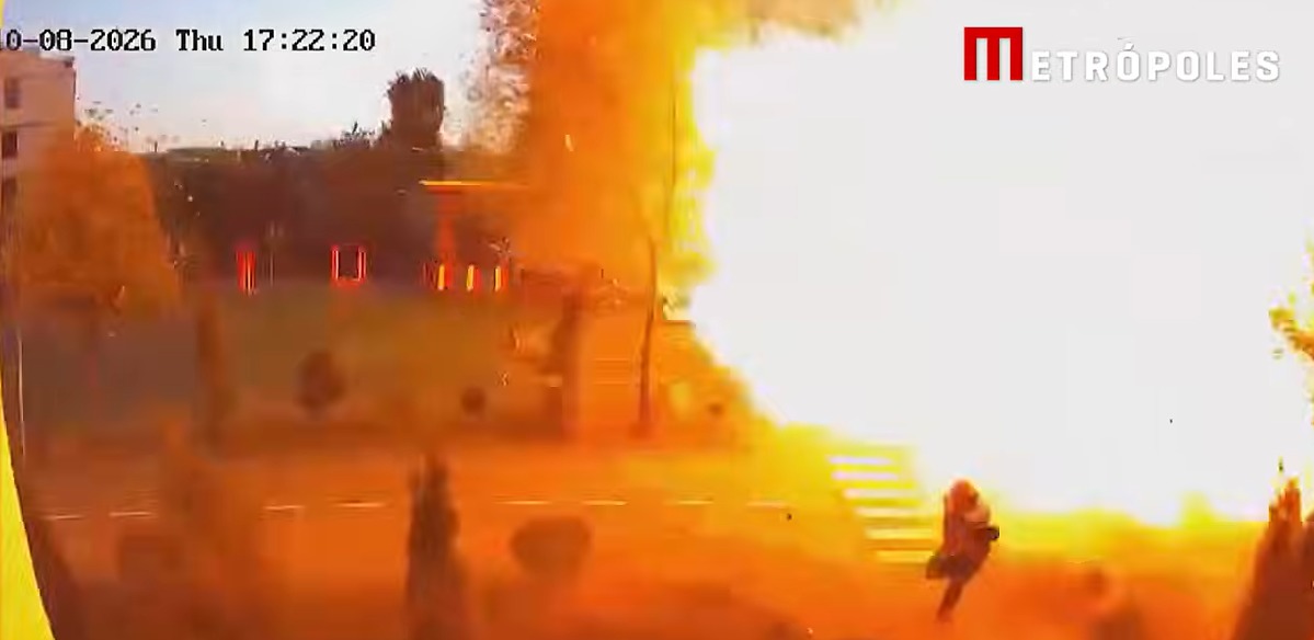 Homem escapa por pouco de ataque de drone russo próximo a Kiev - veja vídeo