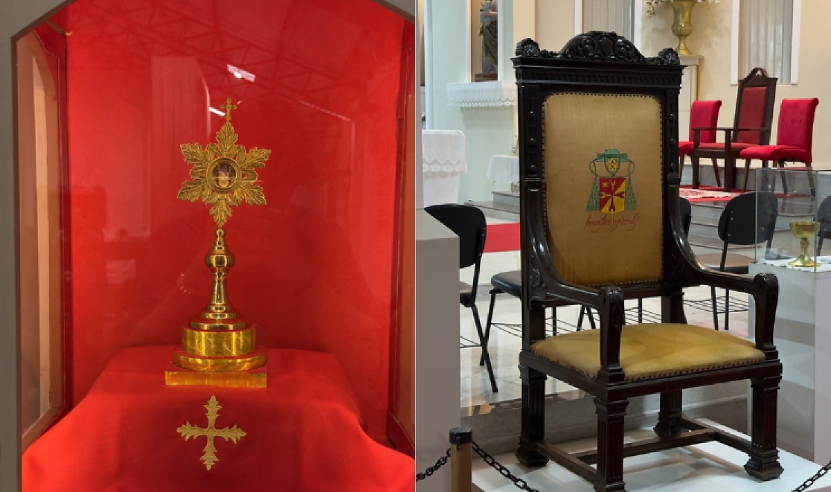 exposição, objetos, João Paulo II, visita Cuiabá