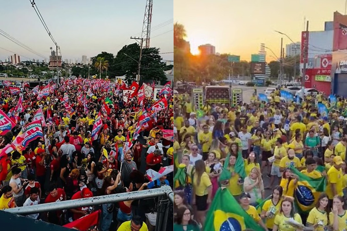 Apoiadores Lula e Bolsonaro