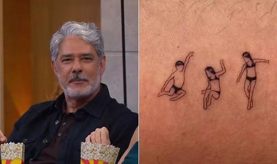 William Bonner e primeira tatuagem