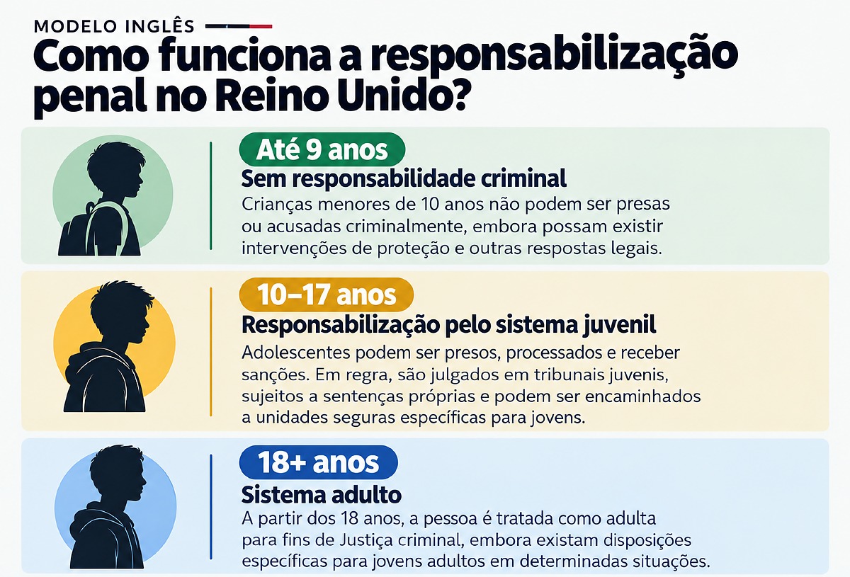 maioridade penal na inglaterra modelo