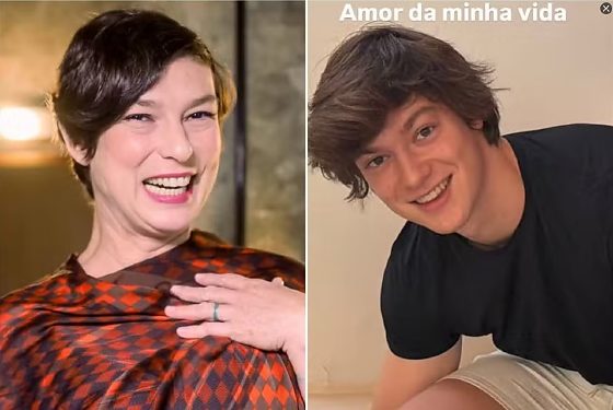 Empresária e palestrante Maria Paula e o filho Felipe