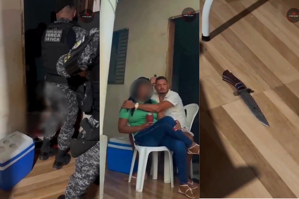 Homem mantém ex refém com faca no pescoço e é morto pela PM