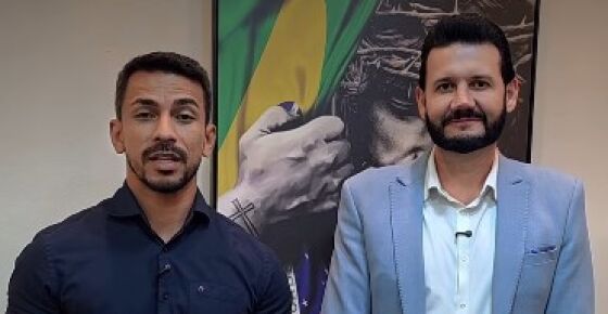 Edelo Ferrari e secretário de saúde