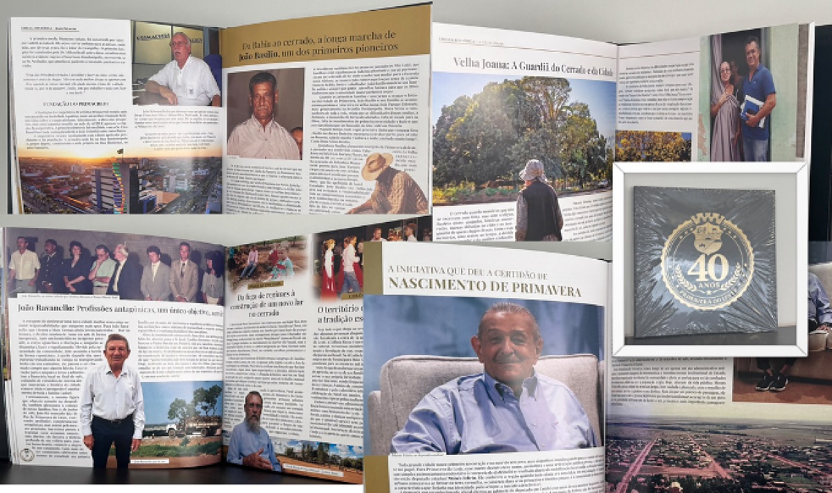 Livro reúne memórias de pioneiros e retrata os 40 anos de Primavera do Leste