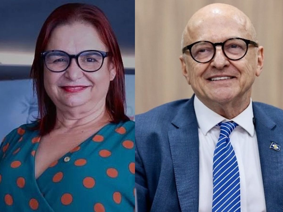 Presidente do PT de MT Rosa Neide e governador Otaviano Pivetta