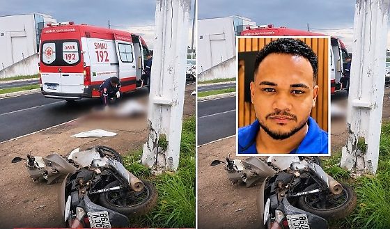 Luan Espedito Cruz da Silva acidente de moto morte em Diamantino